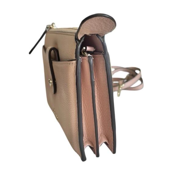 Kate Spade Jackson Small Tab Crossbody Clutch Purse Wallet Warm Vellum Pink - Picture 5 of 13